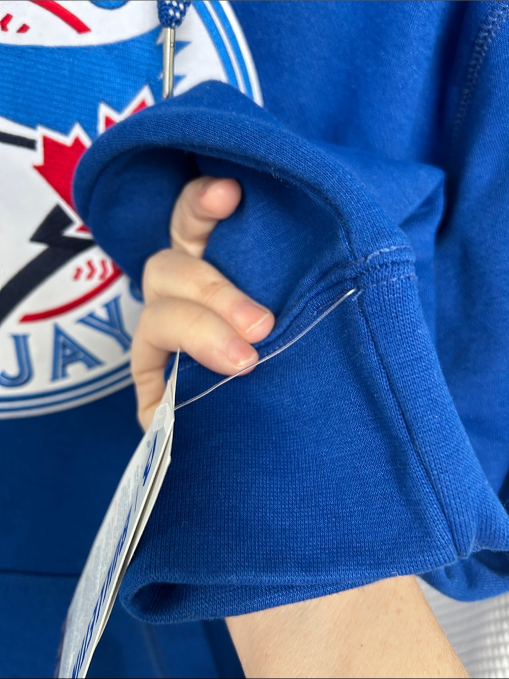 Authentic MLB Genuine Merchandise Hoodie with Embroidered Crest- Royal Blue - Picture 8 of 16